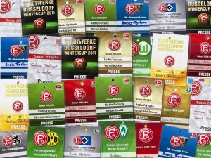 Fortuna Düsseldorf - Podcast Radio Fortuna - Collage - Presseausweise