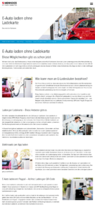 Mennekes – Website – Ratgeber – Laden ohne Ladekarte