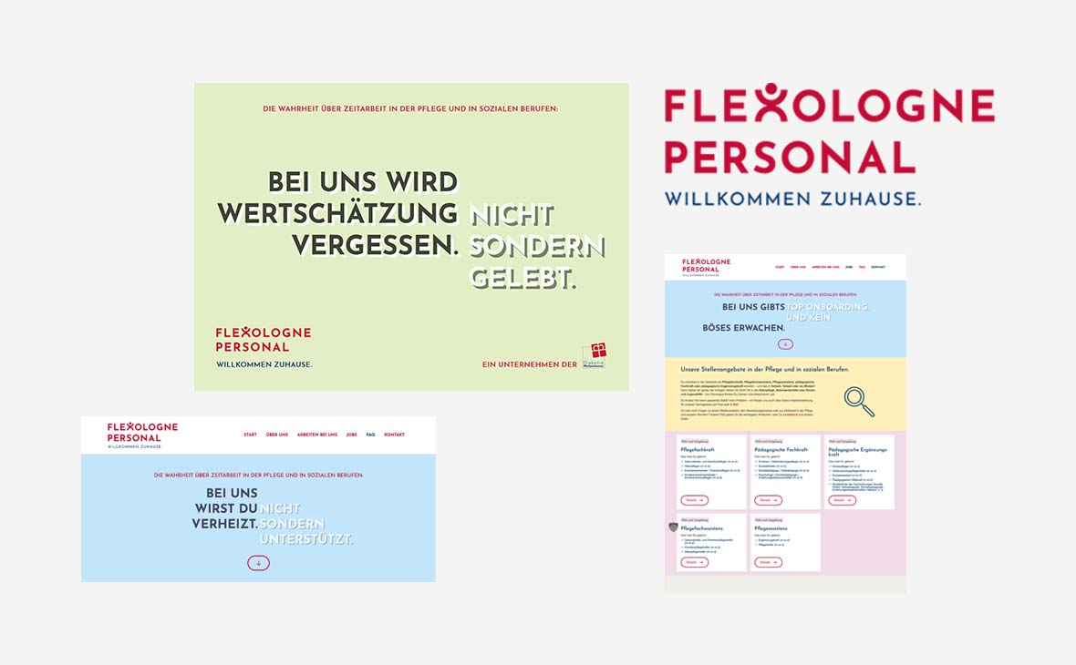 Flexologne – Kampagnenheadlines – Karriereseite – Teaserbild